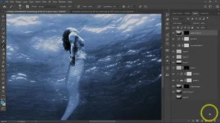 Photoshop (#tutorial) speed art Mermaid