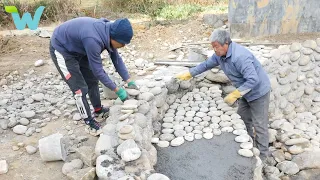 Two brothers renovate the clay house & build the biggest and most beautiful aquarium in the village