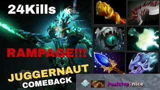 Juggernaut [Powerfull Omnislash RAMPAGE] Dota 2 Pro Gameplay [Watch & Learn]