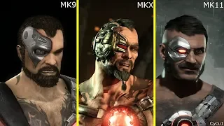 Mortal Kombat 9 vs 10 vs 11 Returning Characters Model Comparison