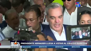 Presidente Luis Abinader ejerce su derecho al voto | Cobertura Especial RD DECIDE 2024