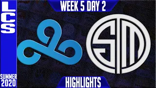 C9 vs TSM Highlights | LCS Summer 2020 W5D2 | Cloud9 vs Team Solomid