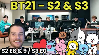 BT21: Universe 2 [EPISODES 8&9]/ Universe 3 [EPISODE 0] Reaction!