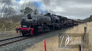 Beyer Garratt - 6029 Steam train - Bathurst 12 June 2022