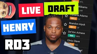 LIVE Fantasy Football Draft.. Derrick Henry in the 3rd?