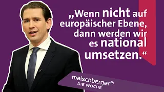 Bundeskanzler Kurz fordert einen europäischen Impfpass | maischberger. die woche