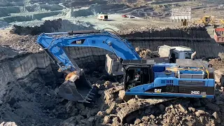 Big Excavators, Wheel Loaders, Bulldozers, Heavy Transports, And Front Shovel Excavators | Mining