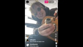 Billy Strings - Instagram Live Greensboro pre-show jam session