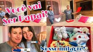 CONTANDO A GRAVIDEZ PARA O MARIDO| DEUS NOS HONROU 👩‍❤️‍👨👶🏻🙏❤️