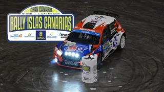 STADIUM RACE | SS1 Las Palmas, ERC Rally Islas Canarias 2024 | Show, Mistakes & Crash