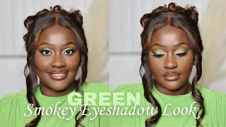 Green Smokey Eyeshadow Makeup Tutorial | Beginner Friendly *Detailed*