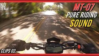 Yamaha MT-07 PURE SOUND! [HD AUDIO] TOCE Exhaust [Clips 02.]