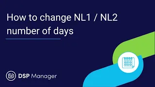 How to change NL1 NL2 number of days_EN0053