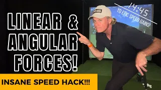 LINEAR & ANGULAR FORCES - Insane SPEED HACK!!! #golftips #golfswing #golflesson