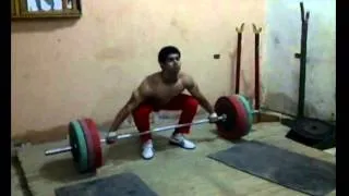 Mohamed Ehab 147kg Hang Snatch