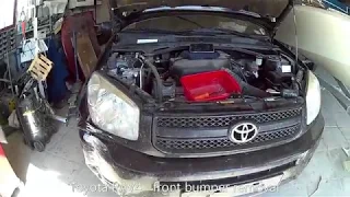 Toyota RAV4  front bumper removal