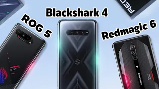 ที่สุดตอนนี้ มือถือเล่นเกม ASUS ROG 5 vs Black Shark 4 vs RedMagic 6 นดุจชอบตัวไหนเพราะอะไรบ้าง