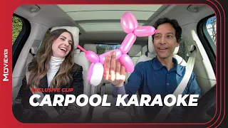 Alison Brie and Danny Pudi Sing Childish Gambino in Carpool Karaoke