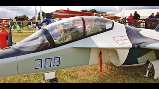 1:4.85 SCALE BVM YAKOVLEV YAK 130 TRAINER - KINGTECH 210 - GEORGE AT SOUTHERN MODEL RC SHOW - 2019