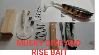 HAND MADE CUSTOM MUSKY LURE DIVE AND RISE