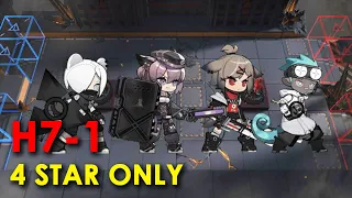 Arknights H7-1 with 4 Star Only