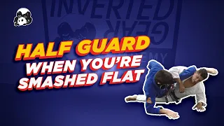 Half guard when you're smashed flat but you have underhook