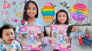 NANGIS SEDIH MAINANNYA RUSAK 💞 Unboxing Mainan Barbie Mainan Anak Perempuan💞 Main Pop It Viral