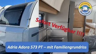 Adria Adora 573 PT   Wohnwagen mit Familiengrundriss