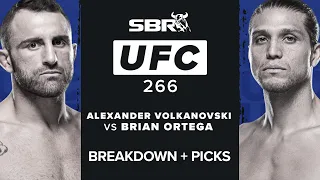 UFC 266 🥊💥 | SBR’s Full Card Breakdown For UFC 266: Alexander Volkanovski vs. Brian Ortega