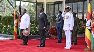 Museveni's historical visit to the Republic of Kenya, meets H.E President William Samoei Ruto