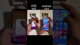 iPhone 60Hz VS Android 120Hz Speed Test 🔥🔥