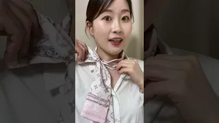 루이비통 방도로 30초만에 트렌디하게 스카프 매는 꿀팁! 아직도 직접묶어? '이것'만 있으면 스카프 장인 쌉가능! 스카프 금손 치트키템..?