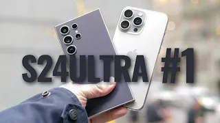 Pantalla del Samsung S24 Ultra es mejor que el iPhone 15 Pro Max