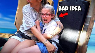 Taking our KIDS on the SCARIEST RIDES in FLORIDA!