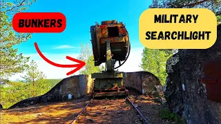 Searchlight & Bunkers On A Mountain - Exploring Sweden