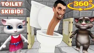 THE REAL TOILET SKIBIDI Chasing US in Minecraft 360°!