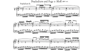 JS Bach / András Schiff, 1984: Prelude and Fugue in E minor BWV 855 - Decca 414 388-1