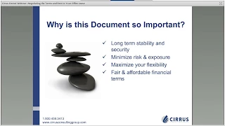 Webinar: Negotiating the Terms and Rent in Your Dental Office Lease | Cirrus Consulting Group