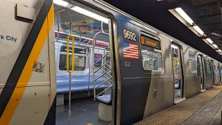 NYC Subway: AM Rush Hour R160 Q Train Action in 2023