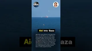 The first ship to use a new sea route approaches Gaza with 200 tons of aid