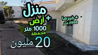 فيرما صغيرة 1000 متر وفيها المنزل للبيع وغير 20 مليون فقط |  العقارات رخيصة فيرمات منازل