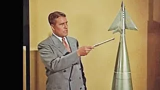 Wernher von Braun explains the possibility to reach the Moon. Man and the Moon, . 28, 1