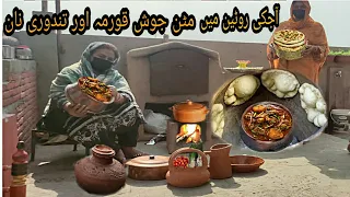 Mutton curry & tandoori naan in village|Mutton korma|Traditional life of Pakistani women