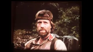 Missing in Action 2: The Beginning - Cabin Explosion - Chuck Norris   War Movie-16mm Film Snippet