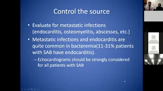 Management of Staphylococcus aureus Bacteremia