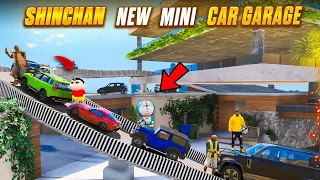 😱Shinchan&Doraemon 🥰New Luxury Mini Car🚗 Parking Garage In GTA5. Telugu