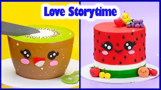 🥰 Cake Storytime 🌈 Today My Wife Met My Girlfriend | Satisfying Fondant Fruit Cake Ideas