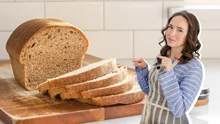 Healthy Whole Wheat Sourdough Sandwich Bread!