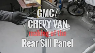 GMC/ Chevy Van: Making of the rear sill.