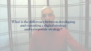 What is the difference between digital strategy and corporate strategy?